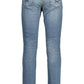 Regular Fit Buttoned Jeans with Worn Effect