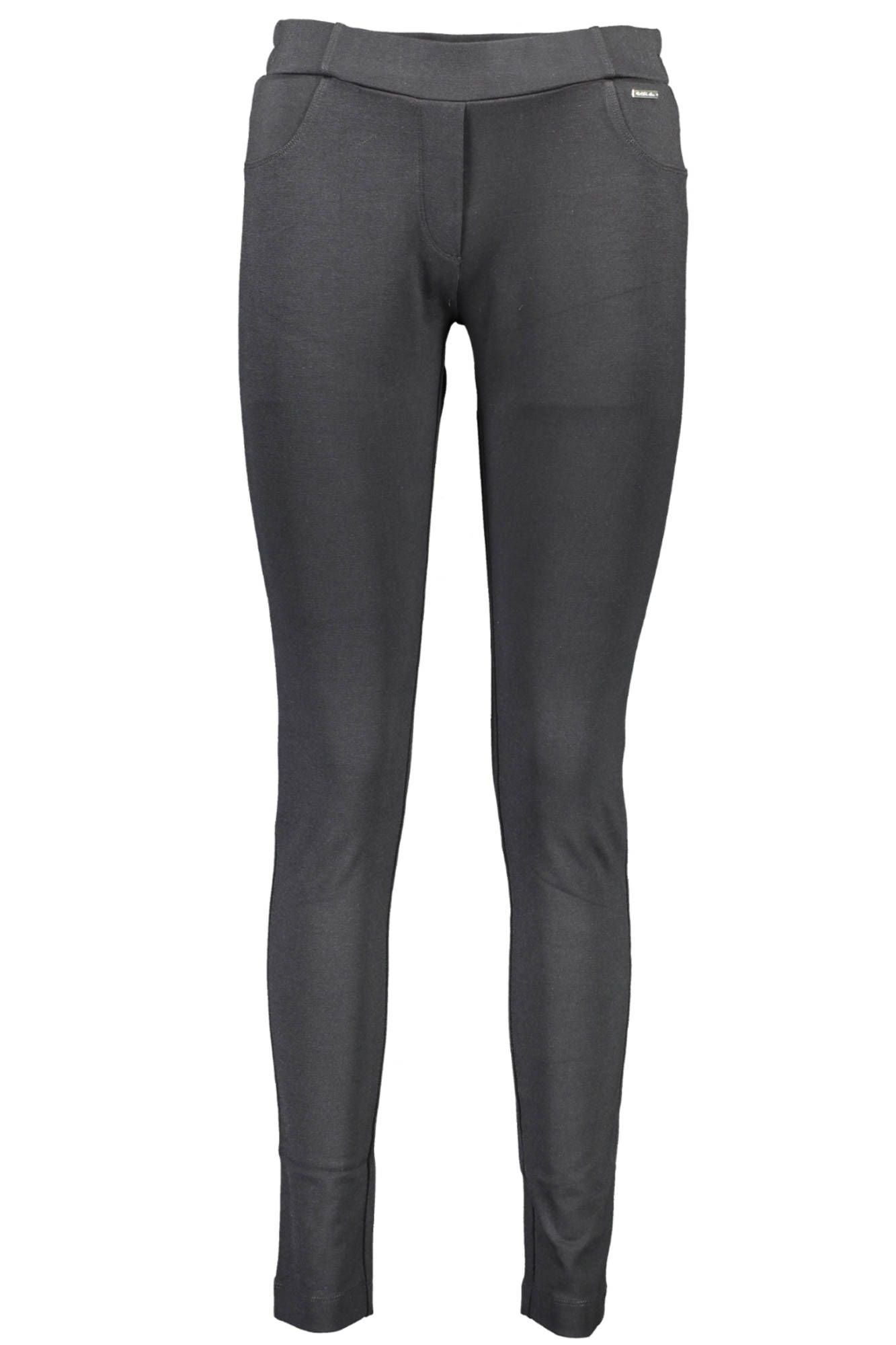 Sleek Black Elastic Waist Leggings