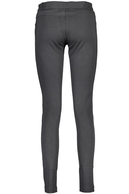 Sleek Black Elastic Waist Leggings