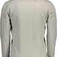 Elegant Gray Turtleneck Cashmere Blend Sweater