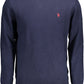 Sophisticated Blue Cotton Cashmere Sweater