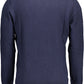 Sophisticated Blue Cotton Cashmere Sweater