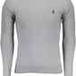 Chic Gray Cotton-Cashmere Blend Sweater