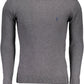Classic Gray Round Neck Cotton Sweater