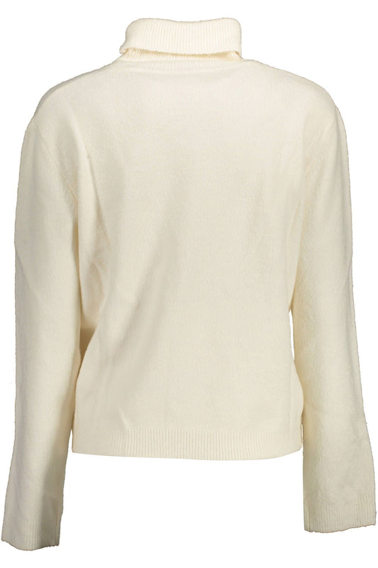 Elegant Turtleneck Sweater with Embroidered Logo