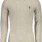 Beige Slim Wool-Cashmere Blend Sweater