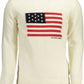 Chic White Sweater with Contrasting Embroidery