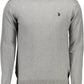 Elegant Gray Cotton-Cashmere Sweater for Men