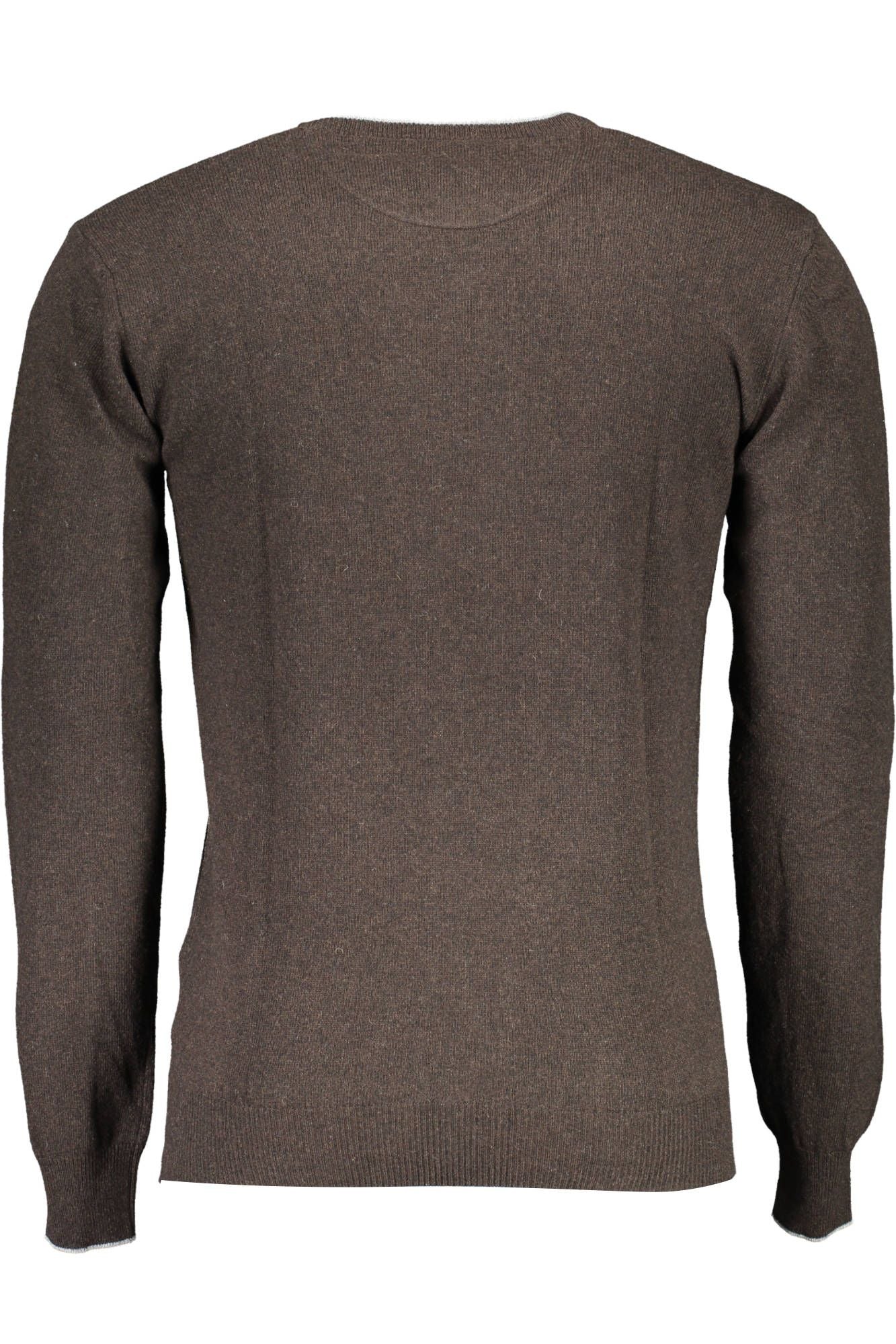 Slim Wool Sweater with Contrasting Details