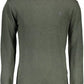 Elegant Green Slim Sweater with Logo Accent