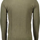 Elegant Green Sweater with Embroidered Logo