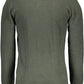 Elegant Green Slim Sweater with Logo Accent