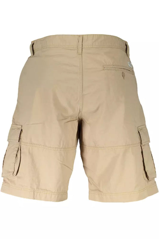 Beige Bermuda Shorts with Classic 5 Pockets