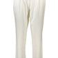 Chic White Sports Trousers with Logo Detail
