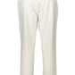 Chic White Sports Trousers with Logo Detail