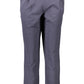 Chic Blue Cotton Sports Trousers with Logo Detail