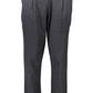 Chic Black Cotton Sports Trousers with Logo Detail