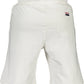 Elegant White Cotton Shorts with Embroidery Detail