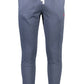 Chic Elastic Waistband Embroidered Trousers