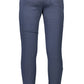 Chic Blue Cotton Sports Trousers with Logo Detail