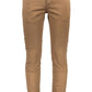 Classic Brown Cotton Trousers for Men