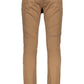Classic Brown Cotton Trousers for Men