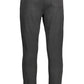 Chic Black Cotton Sports Pants with Ankle Cuff