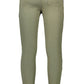 Chic Green Elastic Waistband Sports Trousers