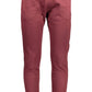 Elegant Purple Cotton Sports Pants