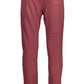 Elegant Purple Cotton Sports Pants
