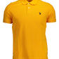 Chic Orange Embroidered Polo Shirt