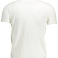 Elegant White Embroidered Polo Shirt