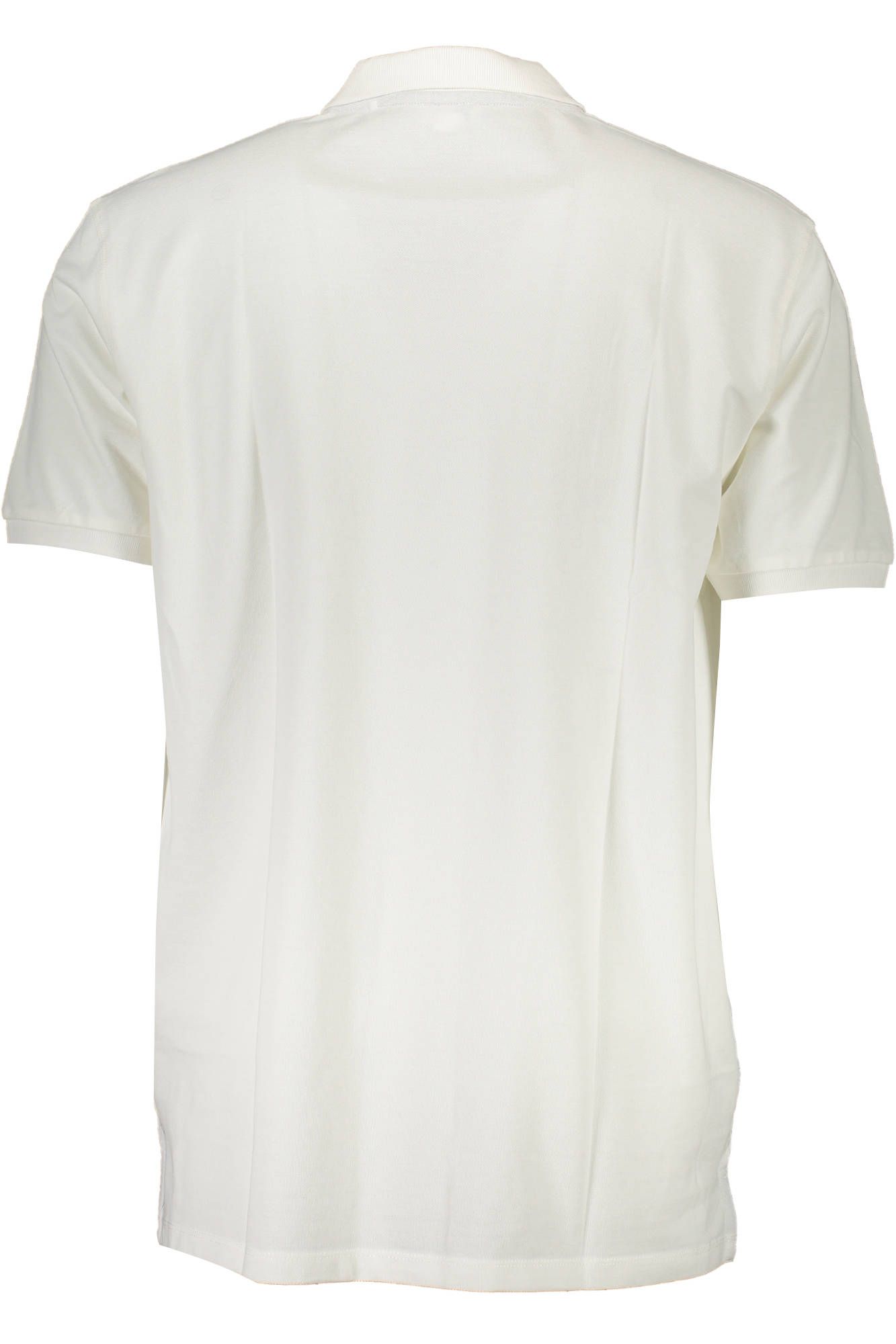 Chic White Embroidered Polo for Men