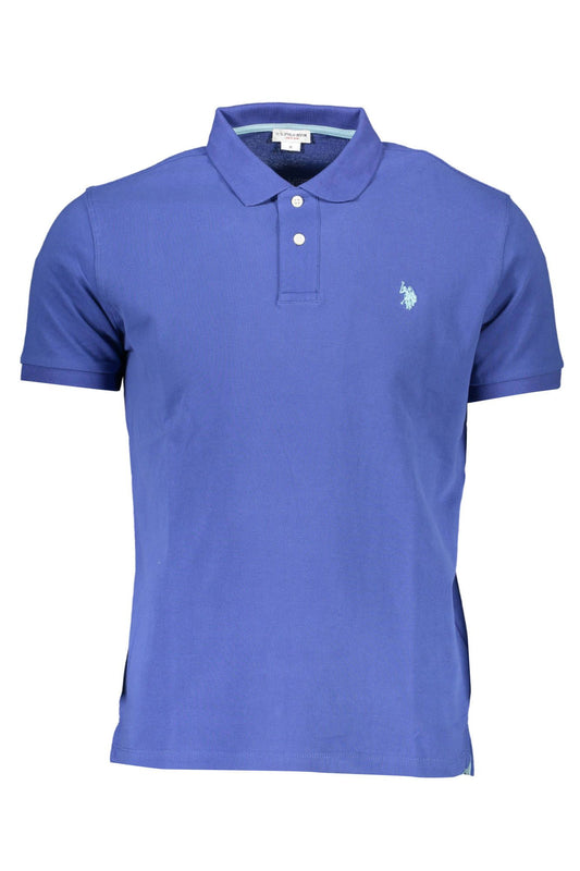 Classic Blue Cotton Polo Shirt