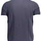 Chic Short-Sleeved Blue Polo Shirt