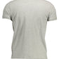 Chic Gray Short-Sleeved Polo Shirt
