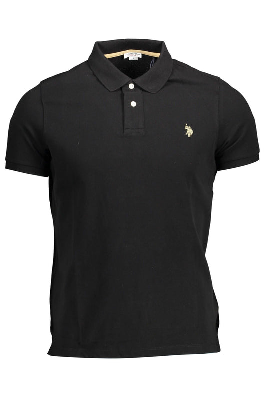 Chic Black Embroidered Polo for Sophisticated Style