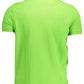 Classic Green Cotton Polo Shirt with Embroidery