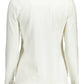 Elegant Long-Sleeved White Polo Shirt