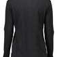 Chic Long-Sleeved Black Polo Shirt