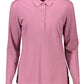 Chic Long-Sleeved Pink Polo for Women
