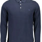 Elegant Long-Sleeved Polo with Elbow Patches