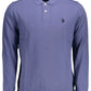 Classic Long-Sleeve Polo in Blue