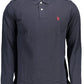Classic Long-Sleeve Blue Polo Shirt