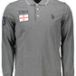 Elegant Long-Sleeve Polo With Contrasting Details