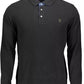 Elegant Long-Sleeved Polo with Elbow Patches