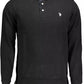 Elegant Long-Sleeve Polo with Contrasting Accents