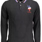 Elegant Long-Sleeve Polo with Embroidery