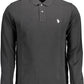 Classic Long-Sleeved Black Polo Shirt