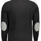 Elegant Long-Sleeve Polo with Elbow Patches